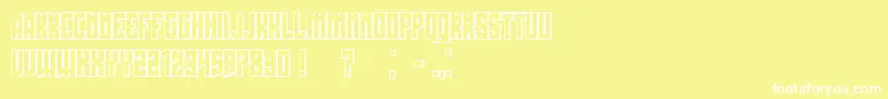 Schwachsinn3D Font – White Fonts on Yellow Background