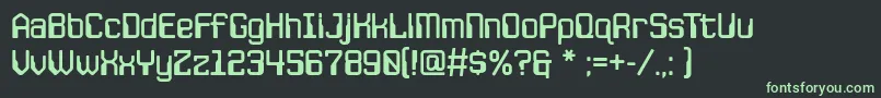 Fonte JlsspacegothicrNc – fontes verdes em um fundo preto