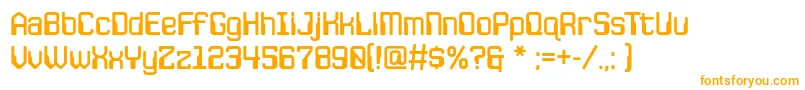 fuente JlsspacegothicrNc – Fuentes Naranjas Sobre Fondo Blanco