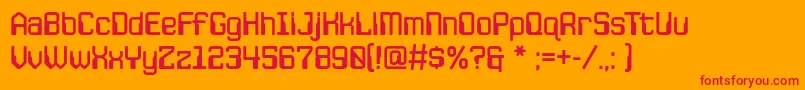 fuente JlsspacegothicrNc – Fuentes Rojas Sobre Fondo Naranja