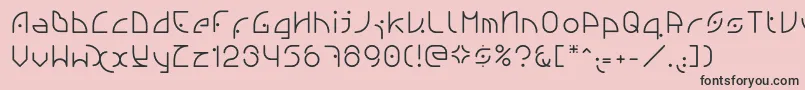 Ngfont1.0.0.20 Font – Black Fonts on Pink Background