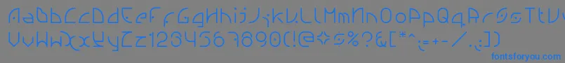 Ngfont1.0.0.20 Font – Blue Fonts on Gray Background