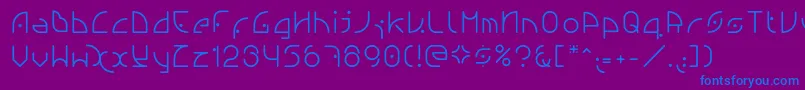 Ngfont1.0.0.20 Font – Blue Fonts on Purple Background