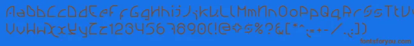 Шрифт Ngfont1.0.0.20 – коричневые шрифты на синем фоне