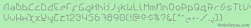 Ngfont1.0.0.20 Font – Gray Fonts on Green Background