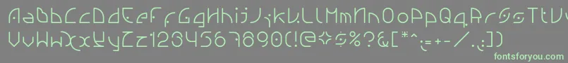 Czcionka Ngfont1.0.0.20 – zielone czcionki na szarym tle