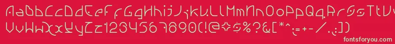 フォントNgfont1.0.0.20 – 赤い背景に緑の文字