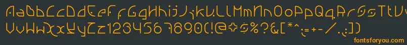 Ngfont1.0.0.20 Font – Orange Fonts on Black Background