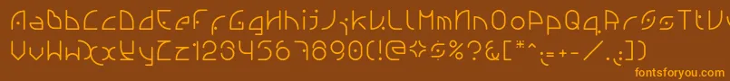 Шрифт Ngfont1.0.0.20 – оранжевые шрифты на коричневом фоне