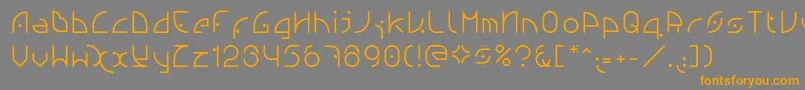 Ngfont1.0.0.20 Font – Orange Fonts on Gray Background
