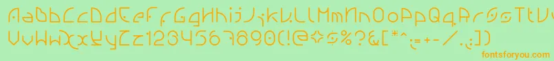 fuente Ngfont1.0.0.20 – Fuentes Naranjas Sobre Fondo Verde