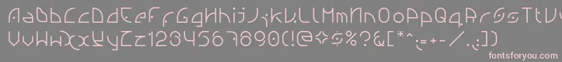 フォントNgfont1.0.0.20 – 灰色の背景にピンクのフォント
