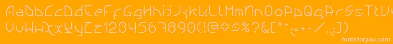 Ngfont1.0.0.20 Font – Pink Fonts on Orange Background