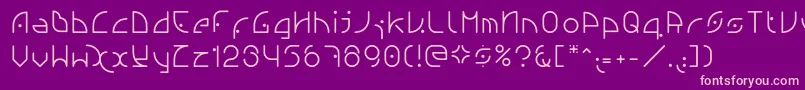 Ngfont1.0.0.20 Font – Pink Fonts on Purple Background