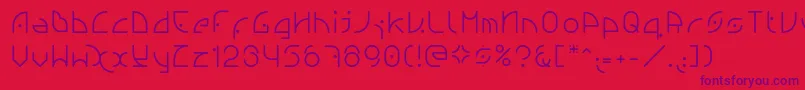 Ngfont1.0.0.20 Font – Purple Fonts on Red Background