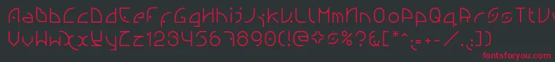 Ngfont1.0.0.20 Font – Red Fonts on Black Background