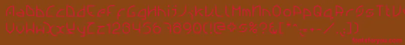 Ngfont1.0.0.20 Font – Red Fonts on Brown Background