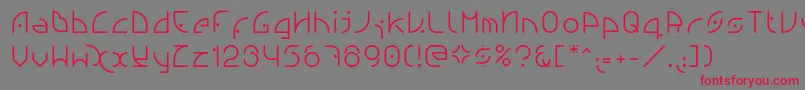 Ngfont1.0.0.20 Font – Red Fonts on Gray Background
