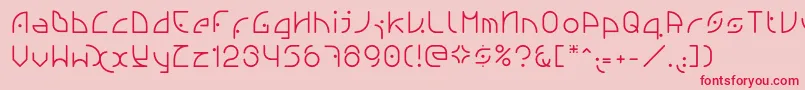 Ngfont1.0.0.20 Font – Red Fonts on Pink Background