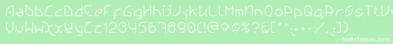 Ngfont1.0.0.20 Font – White Fonts on Green Background