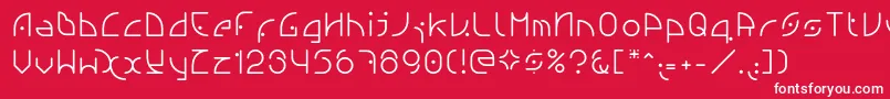 Ngfont1.0.0.20 Font – White Fonts on Red Background
