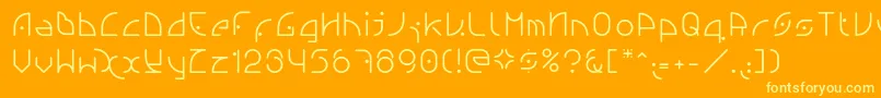 Ngfont1.0.0.20 Font – Yellow Fonts on Orange Background