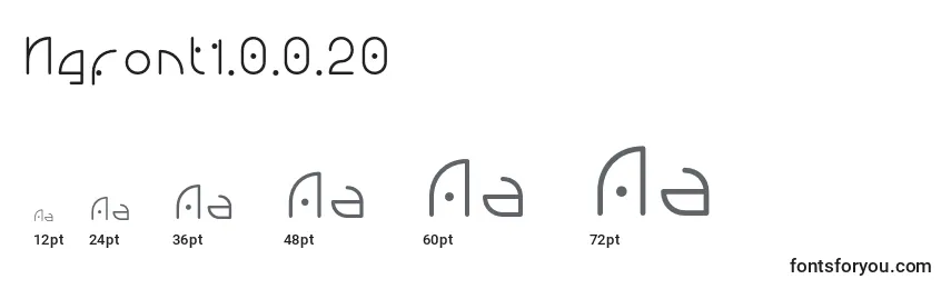 Ngfont1.0.0.20 Font Sizes