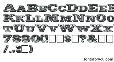 Woodcut font – sports Fonts