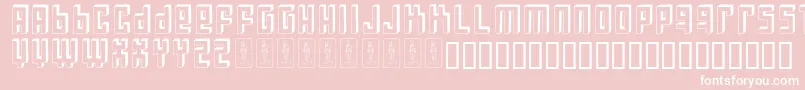 Bloqueada Font – White Fonts on Pink Background