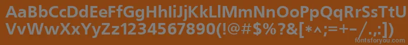 Шрифт Frs65 – серые шрифты на коричневом фоне
