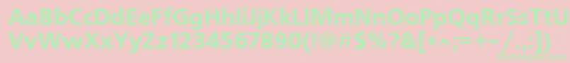 Frs65 Font – Green Fonts on Pink Background