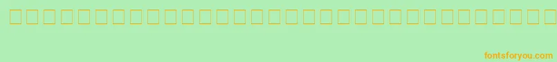 Шрифт JediSolidNormal – оранжевые шрифты на зелёном фоне
