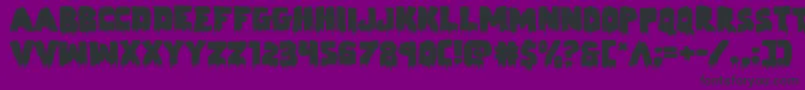 Zombiecontrolexpand Font – Black Fonts on Purple Background