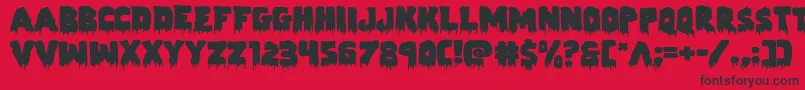 Zombiecontrolexpand Font – Black Fonts on Red Background