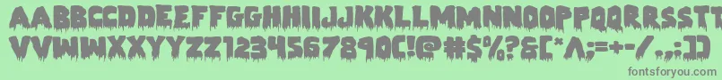 Zombiecontrolexpand Font – Gray Fonts on Green Background