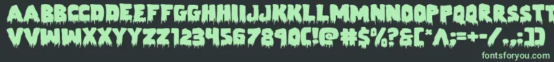 Zombiecontrolexpand Font – Green Fonts on Black Background