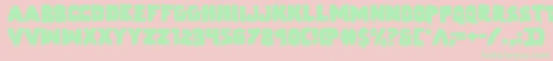 Zombiecontrolexpand Font – Green Fonts on Pink Background