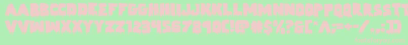 Zombiecontrolexpand Font – Pink Fonts on Green Background