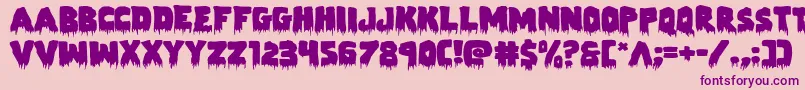 Zombiecontrolexpand Font – Purple Fonts on Pink Background