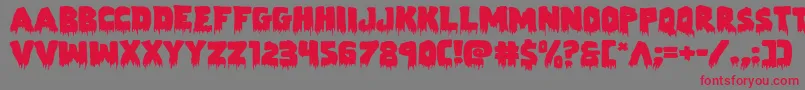 Zombiecontrolexpand Font – Red Fonts on Gray Background