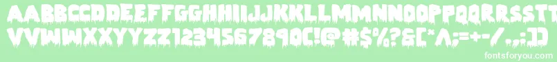 Zombiecontrolexpand Font – White Fonts on Green Background