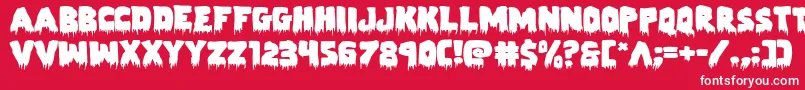 Zombiecontrolexpand Font – White Fonts on Red Background