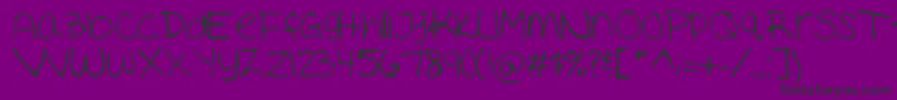 Ashleymarie-Schriftart – Schwarze Schriften auf violettem Hintergrund