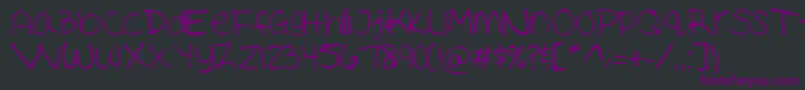 Ashleymarie-Schriftart – Violette Schriften auf schwarzem Hintergrund
