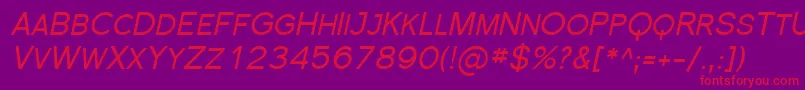 Florsn20 Font – Red Fonts on Purple Background