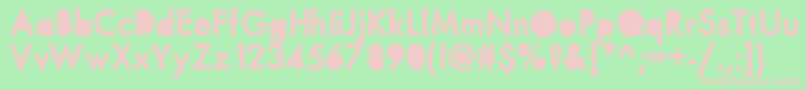 Mixpunchout Font – Pink Fonts on Green Background