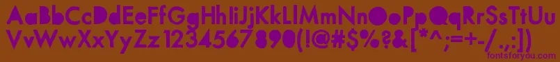 Mixpunchout Font – Purple Fonts on Brown Background