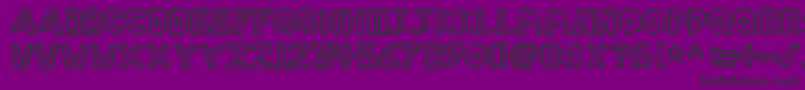 SuperMarioBros. Font – Black Fonts on Purple Background