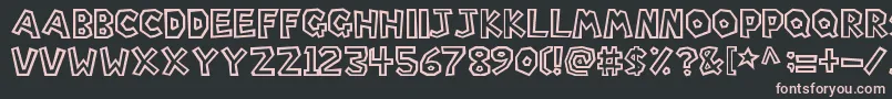 SuperMarioBros. Font – Pink Fonts on Black Background