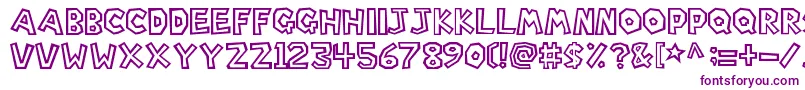 SuperMarioBros. Font – Purple Fonts on White Background